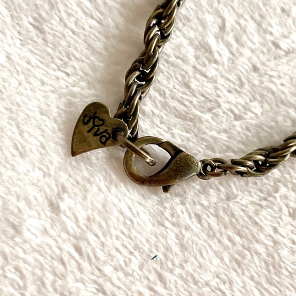 Brass Chain Necklace/w Brass Shell Pendant - Picture 4 of 16